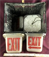 Vintage Exit Sign Lot