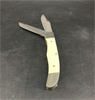 Bear hunter Folding pocket knife w/ 2 stainless st