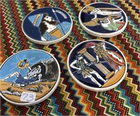 Hand Made Greek / Egyptian Ceramic Drink Coasters