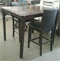Tall Bar Style Dining Table With 2 Chairs