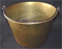 Antique Ca1870 Brass Copper Iron Forged Cauldron