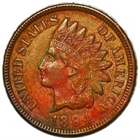 1894 Indian Head Penny CLOSELY UNCIRCULATED