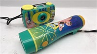 Spongebob Flashlight And Camera - Works