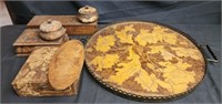 7 pyrography trinket boxes trays and more