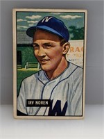 1951 Bowman #241 Irv Noren Washington Senators