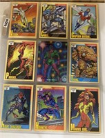 81-Marvel trading cards