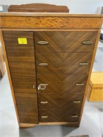 59" TALL WOODEN ARMOIRE