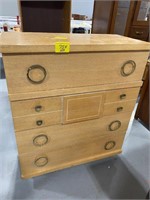43" TALL MID CENTURY CHEST OF DRAWERS