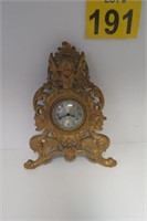Antique Session Clock w/ Cherub Angel 11" Tall