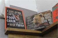 HUNTERS REPOP METAL SIGNS