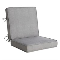 2-Piece Tahiti Silver Gusseted Outdoor Deep Seat