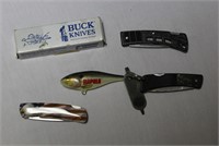 Fishing items and Pocket Knives