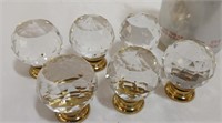 Clear glass knobs