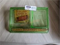 Vintage Clarks Teaberry Gum Vasleine glass
