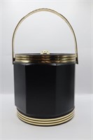 Vintage Black & Gold Ice Bucket