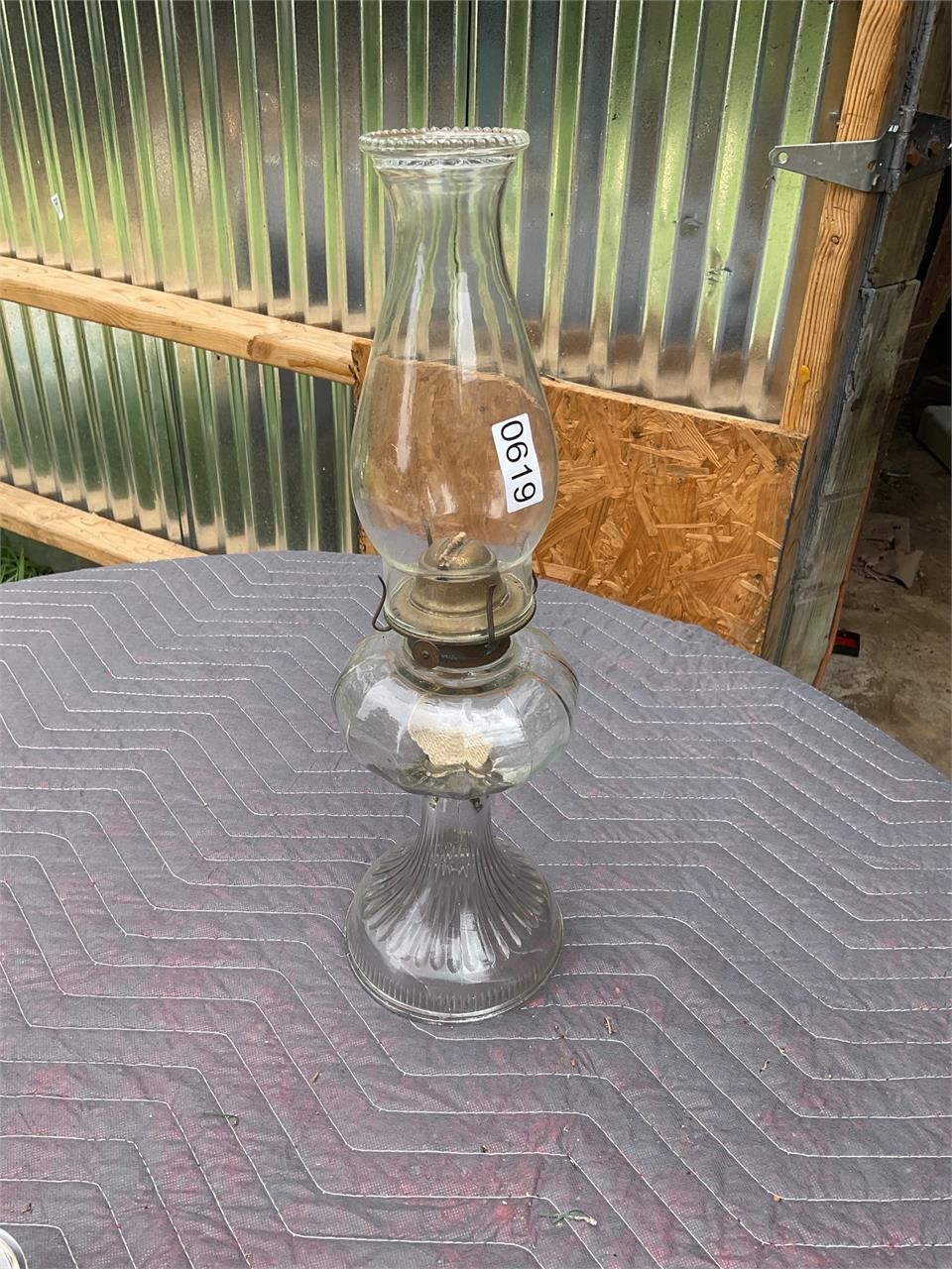 Kerosene Lamp woth clear globe