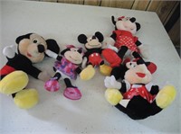MICKEY AND MINNIE MOUSE STUFFED TOYS