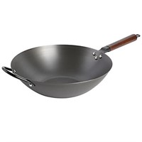 Babish Carbon Steel Flat Bottom Wok and Stir Fry P