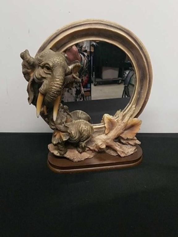 10x 11.5-in mirrored elephant decor