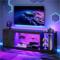 LED TV Stand for 55-65 Inch  Black Marble
