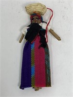 Vintage African Folk Art Doll Ornament