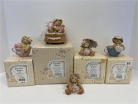 LOT OF 5 CHERISHED TEDDIES HEART BEARS