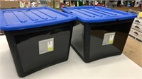 2 New Gracious Living 80L Storage Totes *Lids