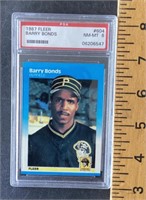 Graded Barry Bonds 1987 Fleer baseball card