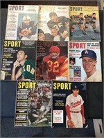 8 vintage Sport Magazine lot