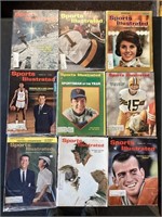 9 1960s Sports Illustrated magazine lot