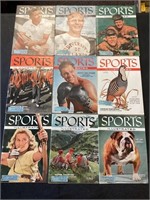 9 1955 Sports Illustrated magazines