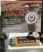 Lionel Collectible Train Watch in Box w/ COA