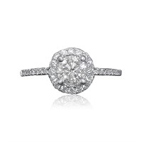 14K WHITE GOLD 2.00CT FANCY DIAMOND RING