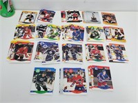 1990-1991 150+ cartes de hockey Pro Set