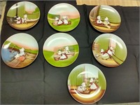 (7) Sun-Bonnet Babies, collector plates 1974