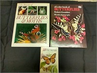 3 Books- butterflys & moths