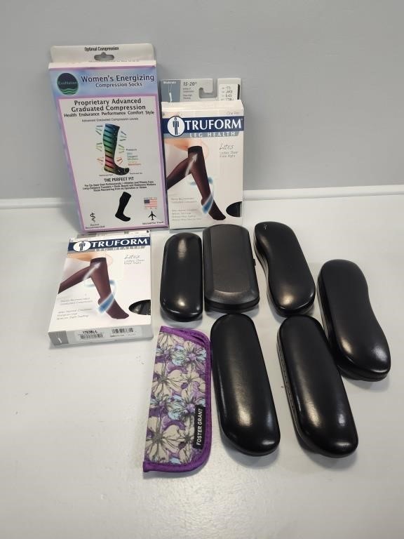 Compression Socks, Lites and Eye Glass Cases