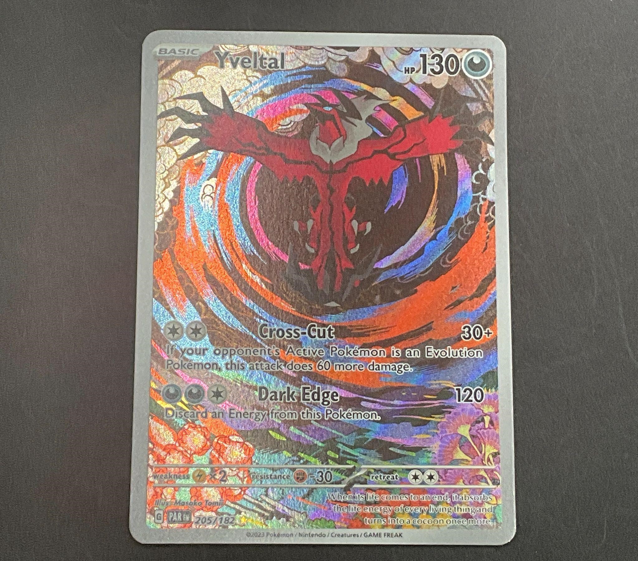 Yveltal 205/182 Paradox Rift Illustration Card