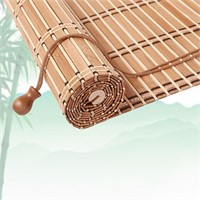 PQRJFVIE Custom Size Bamboo Blinds for Windows,Ba