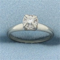 Diamond Promise or Engagement Ring in 14k White Go