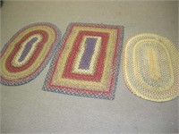 (3) Braided Door Mats