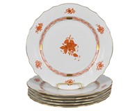 Herend Chinese Bouquet Dinner Plates - Six