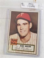 1952 Topps Card #187 Bob Miller