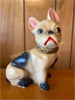 Chalk Ware French Bulldog Figurine
