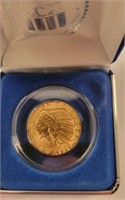 1929 $5 Copy Gold Indian Head Coin Replica