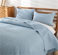(Queen size - blue) Summer Quilt Bedspread