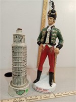 Decanters, leaning tower of Pisa & Irish soldier