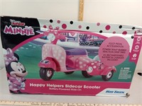 New!! Kid Trax Minnie mouse sidecar scooter, 6v