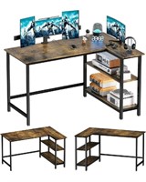 WOODYNLUX L Shaped Desk 43 Inch Gaming Desk, Compu