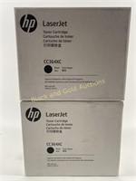 (2) NEW HP Laser Jet CC364XC Toner Cartridges